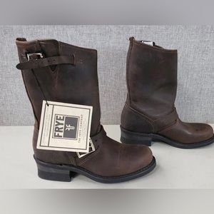 Frye Dark Leather Boots Women Size 7M